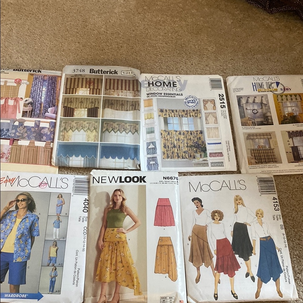 Sewing patterns 7 of them!